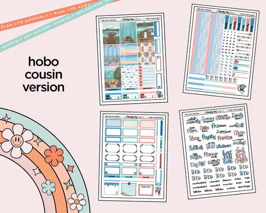 Hobonichi Cousin Weekly Take Me to the Lake Planner Sticker Kit for Hobo Cousin or Similar Planners