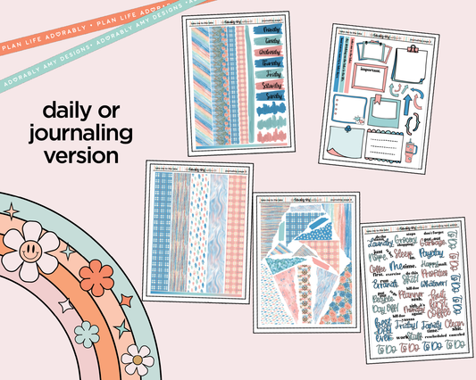 Journaling and Daily Planning Take Me to the Lake Planner Sticker Kit