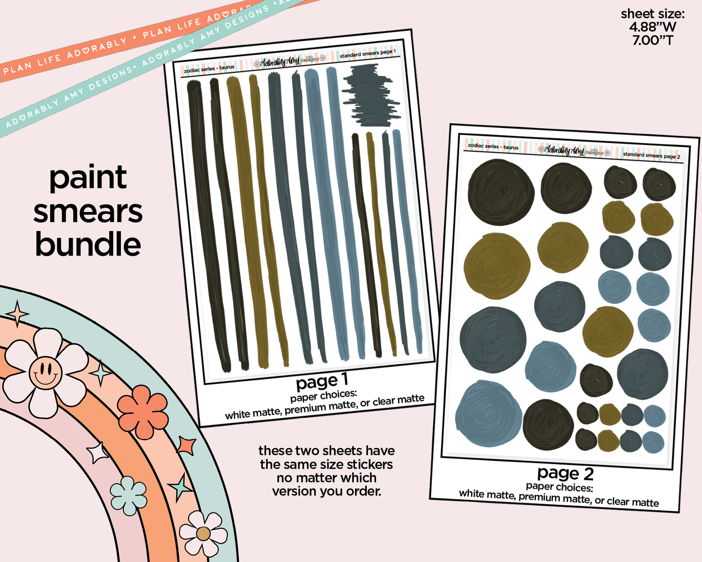Zodiac Series - Taurus Limited Edition Paint Smears Bundle