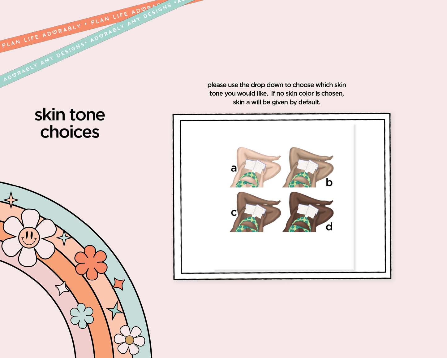 Hobonichi Cousin Weekly Toes in the Sand Book in My Hand Planner Sticker Kit for Hobo Cousin or Similar Planners