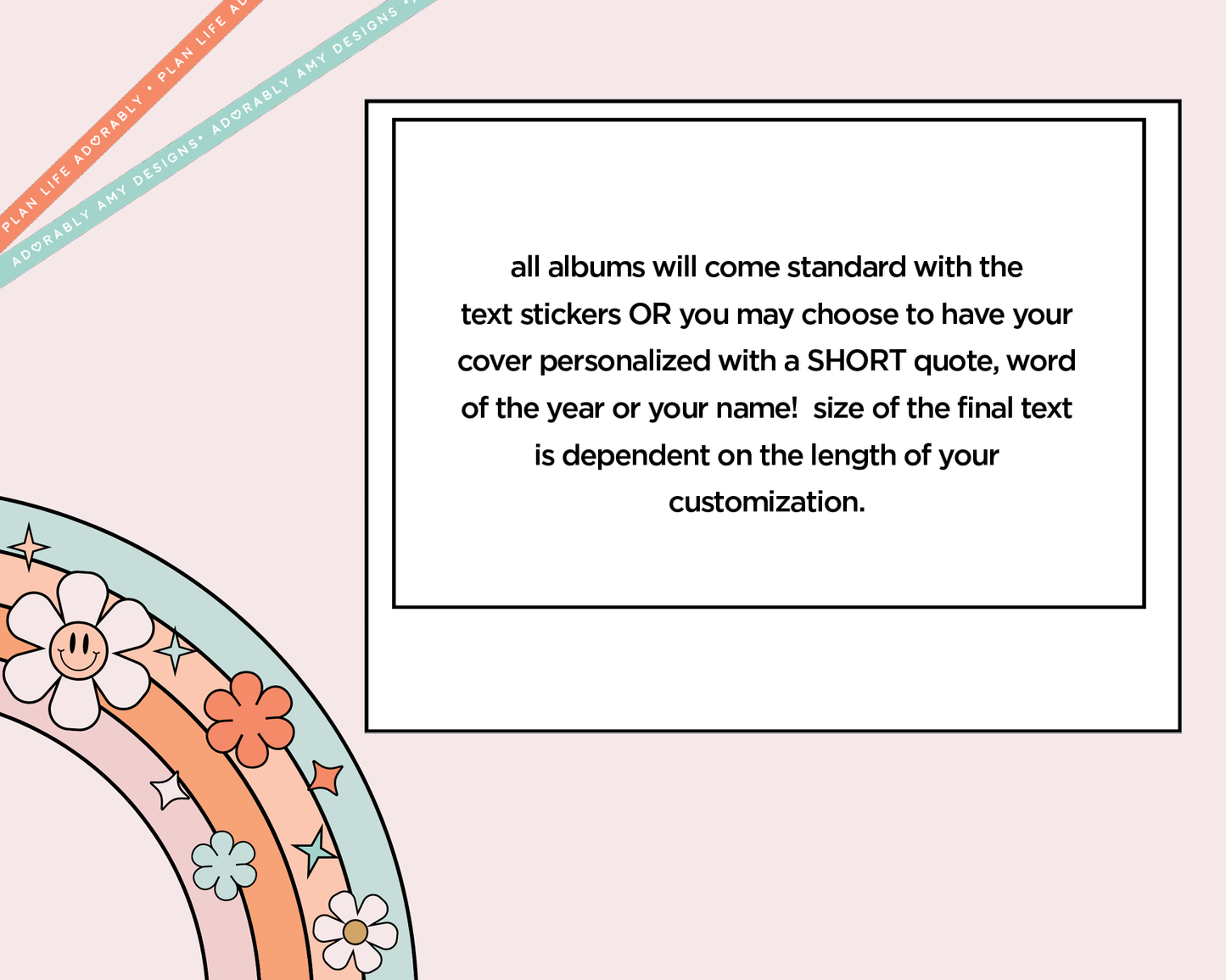 All Your Feelings are Valid Disc Bound Sticker Storage - 4 Slots - Tiny Text/Diecuts Size