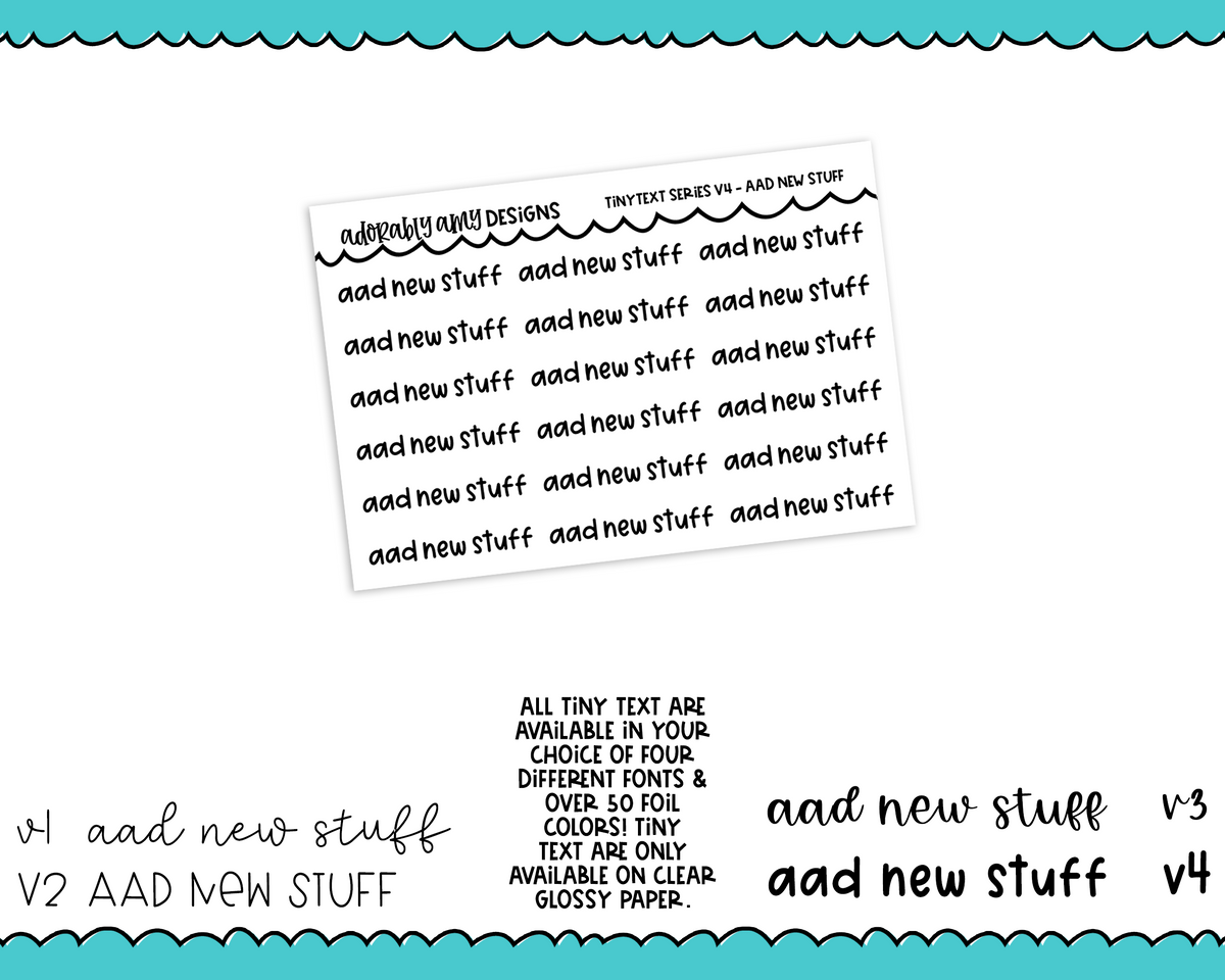 Foiled Tiny Text Series - Starbucks Checklist Size Planner Stickers fo –  Adorably Amy Designs