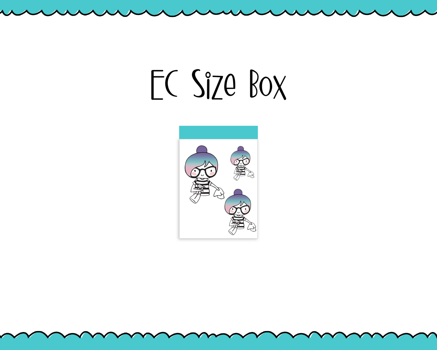 Planner Girls Character Stickers Cleaning Reminder Decoration Planner Stickers for any Planner or Insert - Adorably Amy Designs