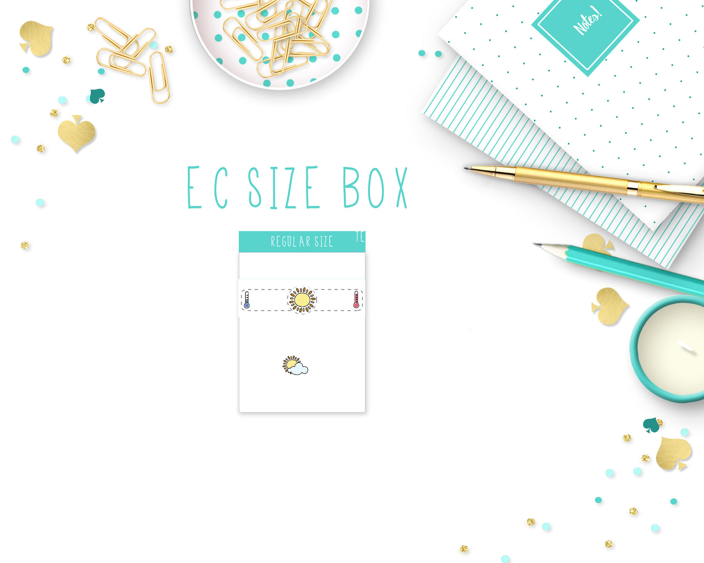 Transparent Weather Stickers for Erin Condren, Hobonichi Weeks, any Planner or Insert - Adorably Amy Designs