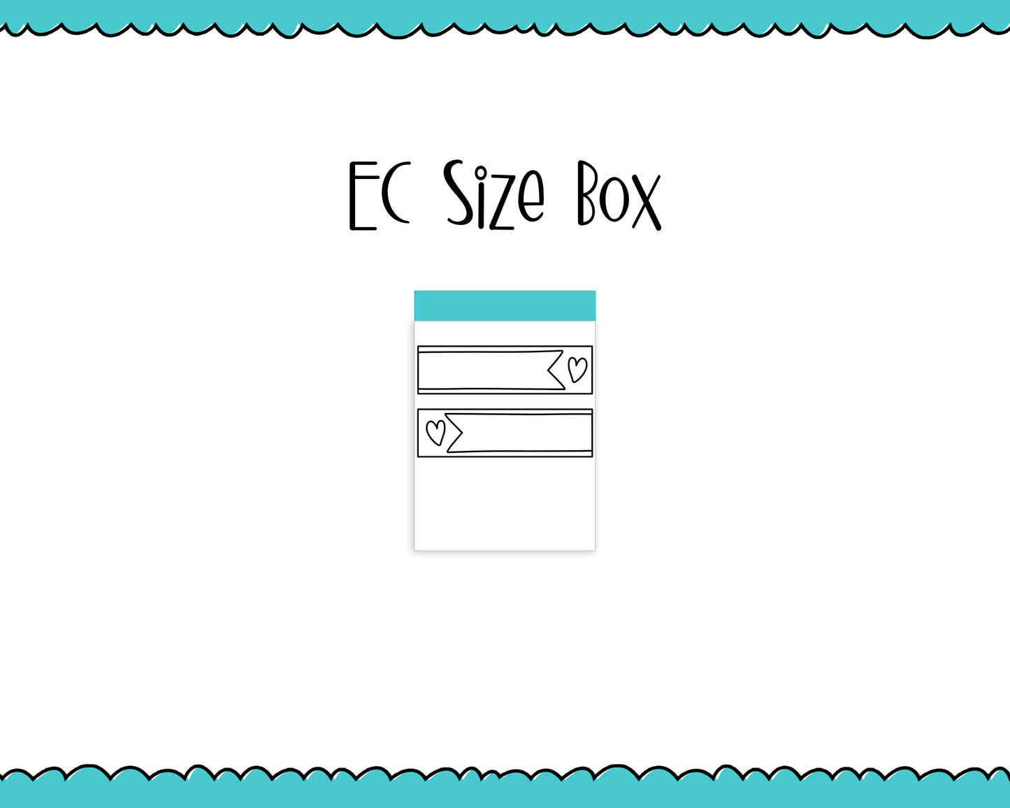 Foiled Doodled Heart Labels Quarter Box Planner Stickers for any Planner or Insert - Adorably Amy Designs