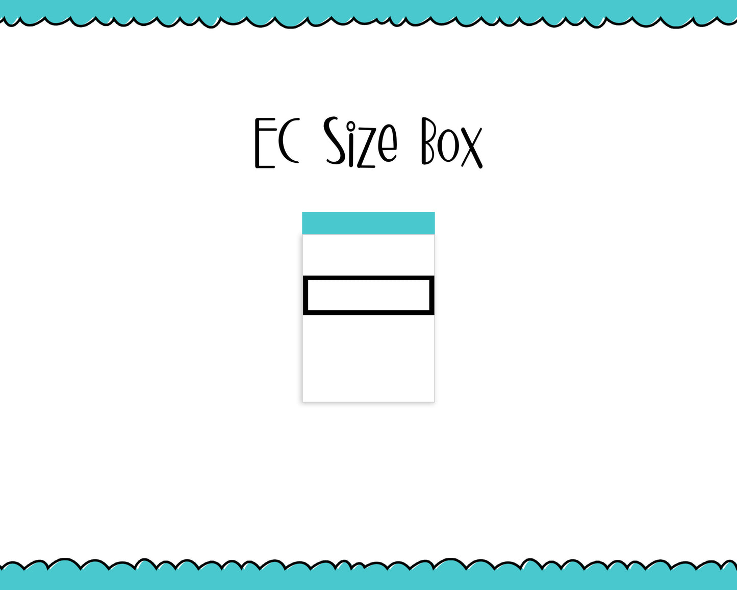 Foiled Plain Square Shape Quarter Box Planner Stickers for any Planner or Insert - Adorably Amy Designs