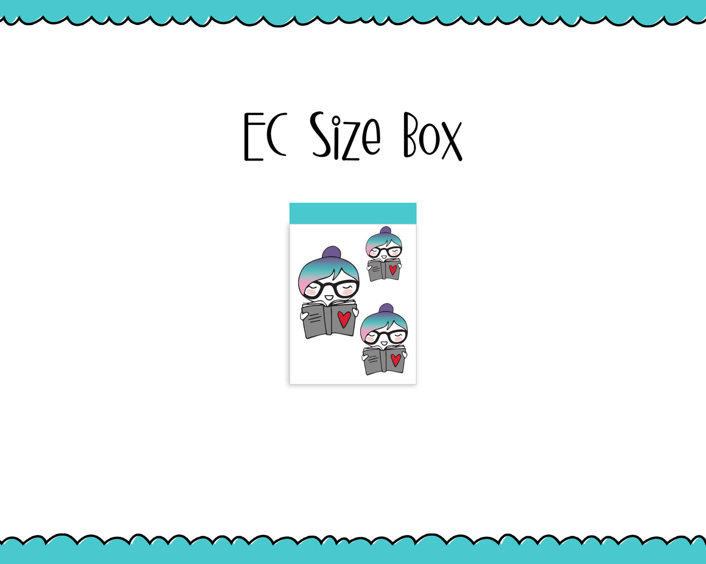 Planner Girls Character Stickers Book Lover Reading Planner Stickers for any Planner or Insert - Adorably Amy Designs