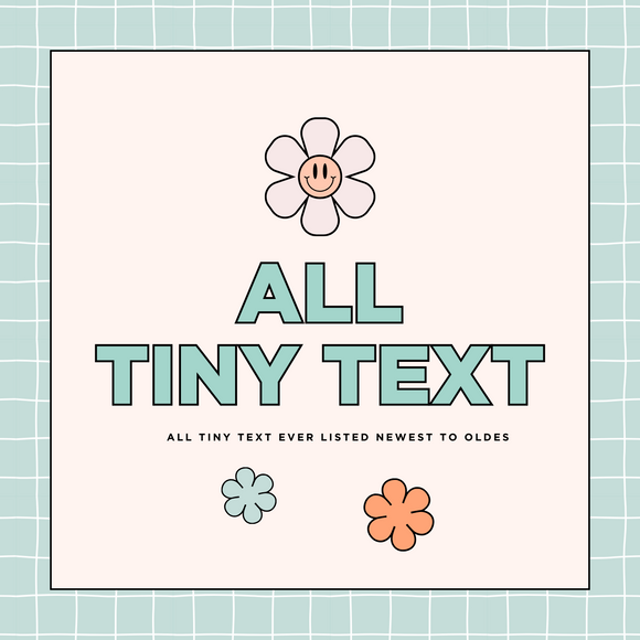 Tiny Text Stickers
