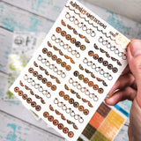 Foiled Hello Sunshine Oranges Dividers Planner Stickers for any Planner or Insert