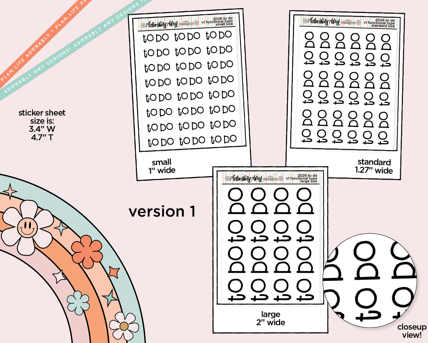 To Do 2026 Planner Stickers for any Planner or Insert