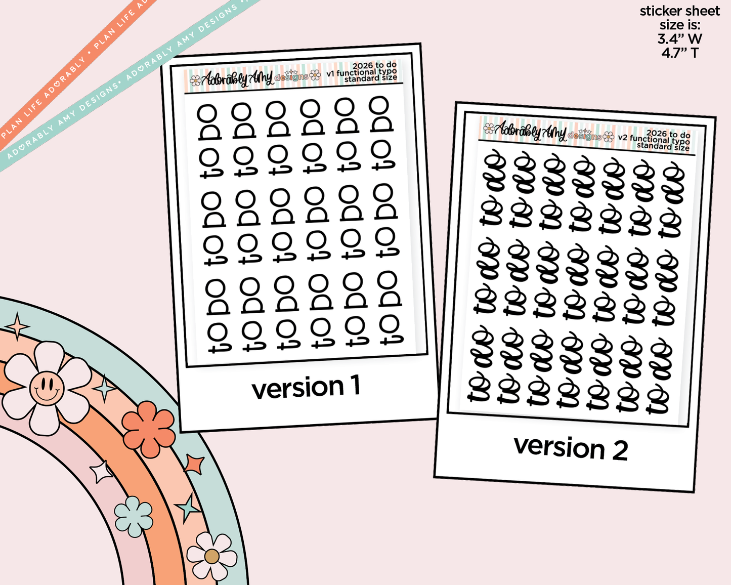 To Do 2026 Planner Stickers for any Planner or Insert