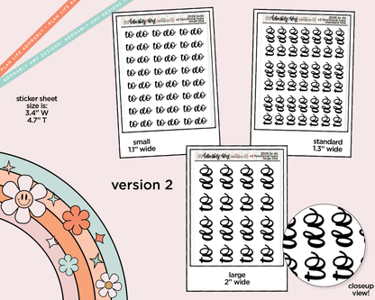 To Do 2026 Planner Stickers for any Planner or Insert