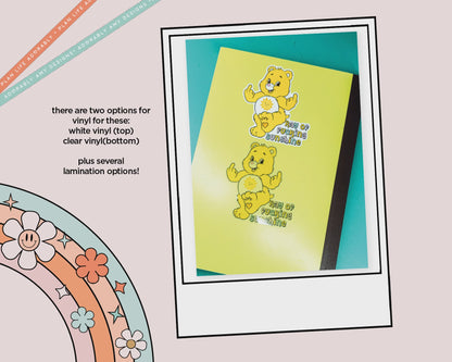 Laminated Vinyl Large Diecut Stickers - My Brain Has Too Many Tabs Open - Adorably Amy Designs