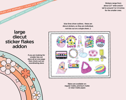 70's Peace & Love Weekly Kit Deco Pages - All Sizes