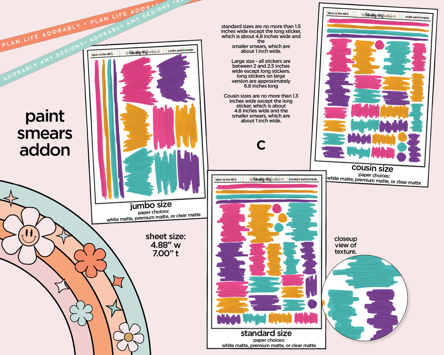 Back to the 80's Weekly Kit Addons - All Sizes - Strips, Smears and More!