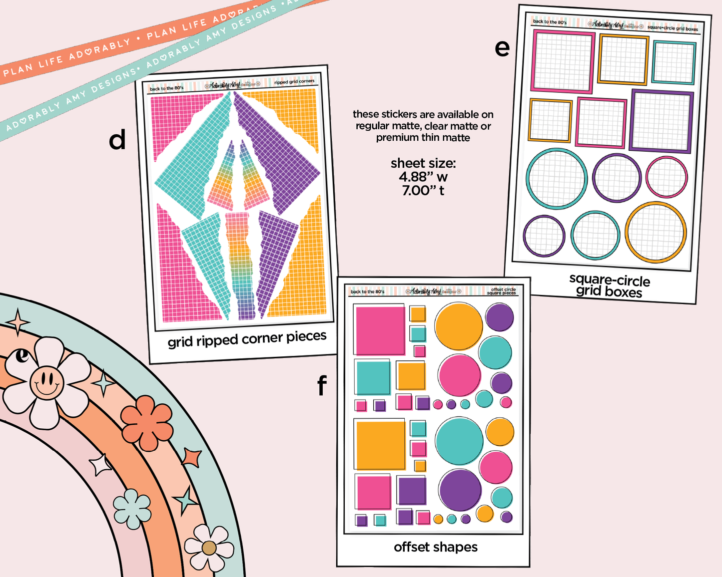 Back to the 80's Weekly Kit Addons - All Sizes - Strips, Smears and More!