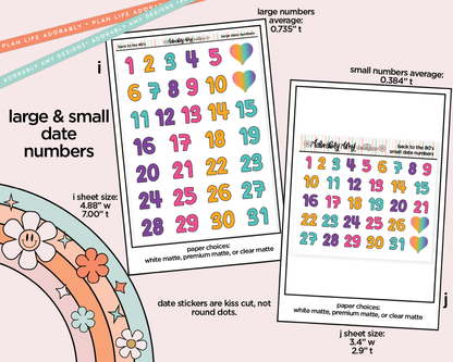 Back to the 80's Weekly Kit Addons - All Sizes - Strips, Smears and More!