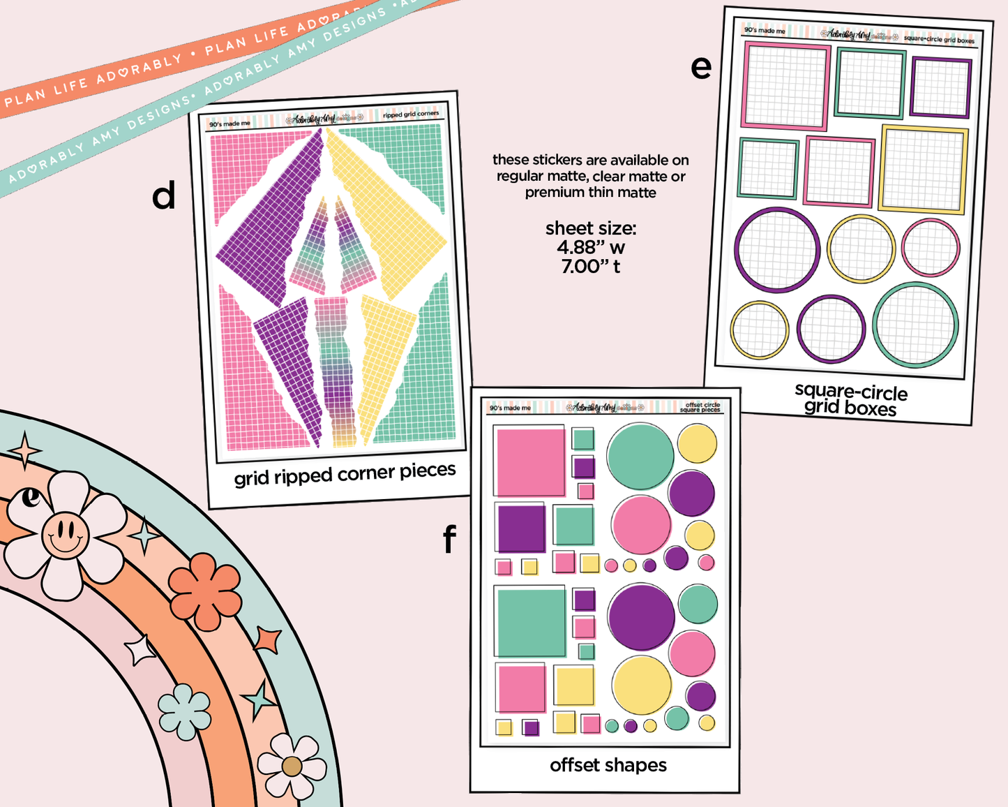 90's Made Me Weekly Kit Addons - All Sizes - Strips, Smears and More!