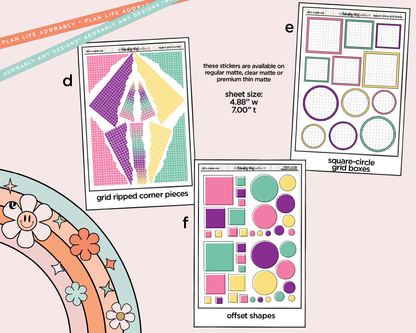 90's Made Me Weekly Kit Addons - All Sizes - Strips, Smears and More!