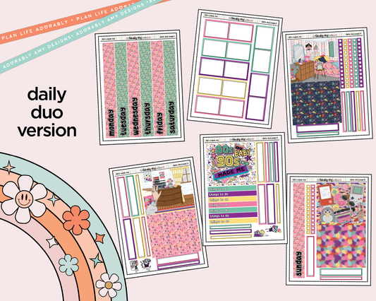 Daily Duo 90's Made Me Weekly Planner Sticker Kit for Daily Duo Planner