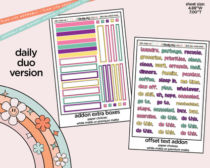 Daily Duo 90's Made Me Weekly Planner Sticker Kit for Daily Duo Planner