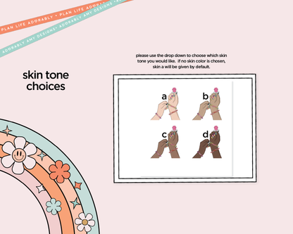 Vertical 90's Made Me Weekly Sticker Kit for Vertical Standard Size Planners or Insert