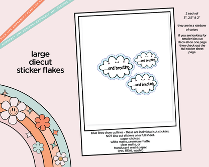 And Breathe Typography Sampler Planner Stickers