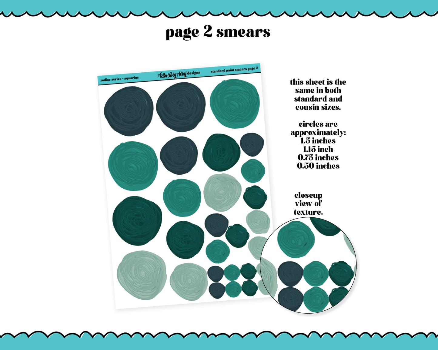 Zodiac Series - Aquarius Limited Edition Paint Smears Bundle