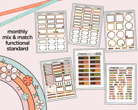August 2025 Mix & Match Functional Sheets Limited Edition (3 sizes)