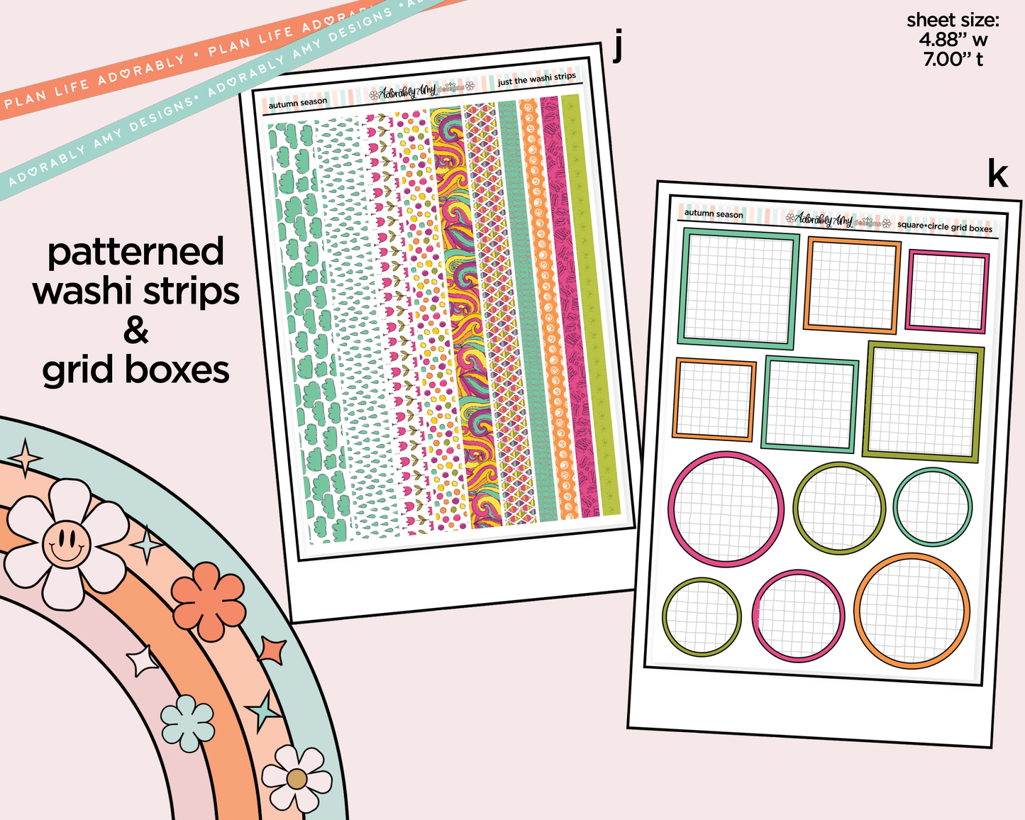 Autumn Season Weekly Kit Addons - All Sizes - Strips, Smears and More!