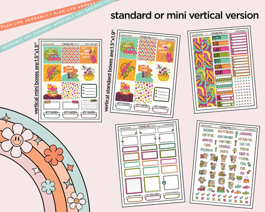 Vertical Autumn Season Kit for Vertical Standard Size Planners or Insert - Adorably Amy Designs