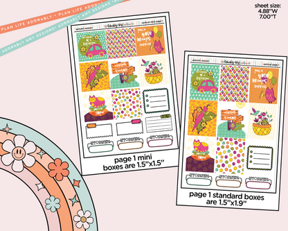 Vertical Autumn Season Kit for Vertical Standard Size Planners or Insert