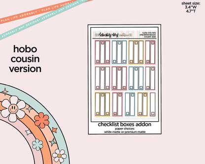 Hobonichi Cousin Weekly The Cutie Trio Back to School Planner Sticker Kit for Hobo Cousin or Similar Planners