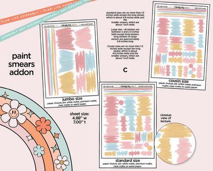 The Cutie Trio Back to School Weekly Kit Addons - All Sizes - Strips, Smears and More!