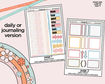 Journaling and Daily Planning The Cutie Trio Back to School Planner Sticker Kit