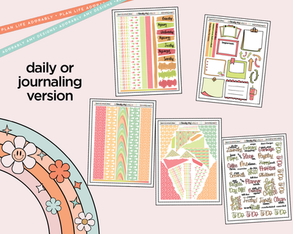 Journaling and Daily Planning Back to School Vibes Planner Sticker Kit