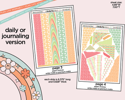 Journaling and Daily Planning Back to School Vibes Planner Sticker Kit