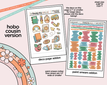 Hobonichi Cousin Weekly Back to School 2026 Planner Sticker Kit for Hobo Cousin or Similar Planners