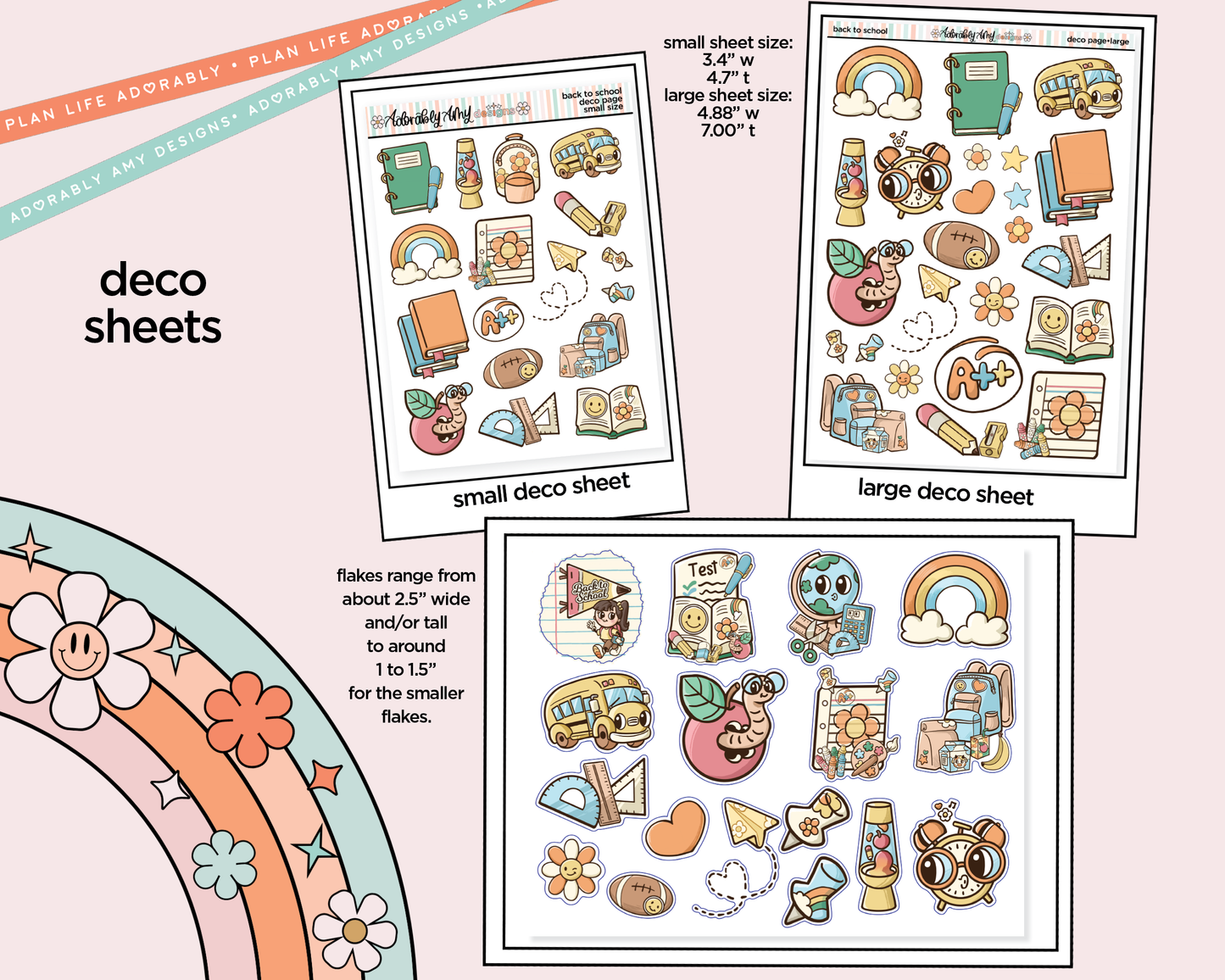 Back to School 2026 Weekly Kit Deco Pages - All Sizes