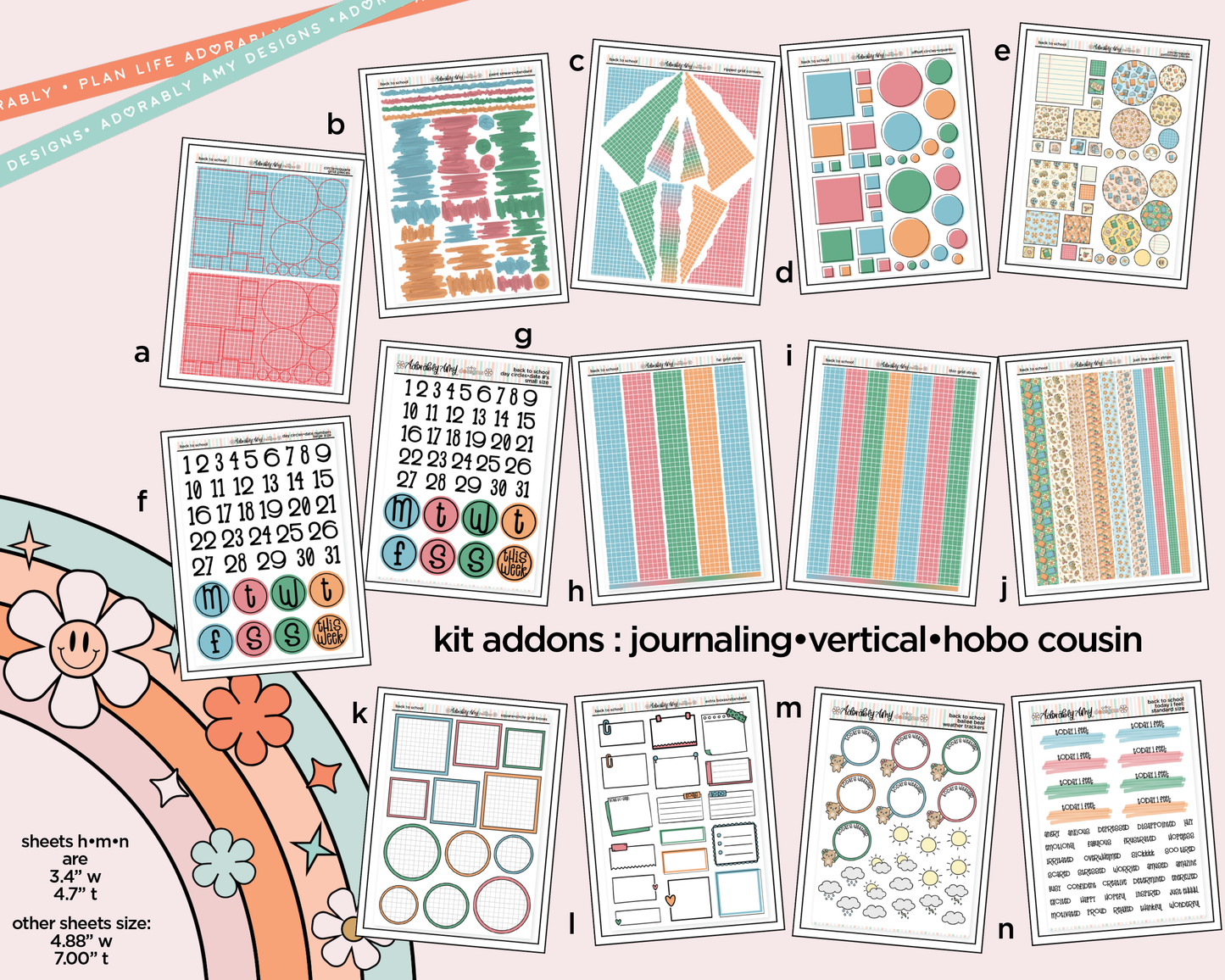 Back to School 2026 Weekly Kit Addons - All Sizes - Strips, Smears and More!