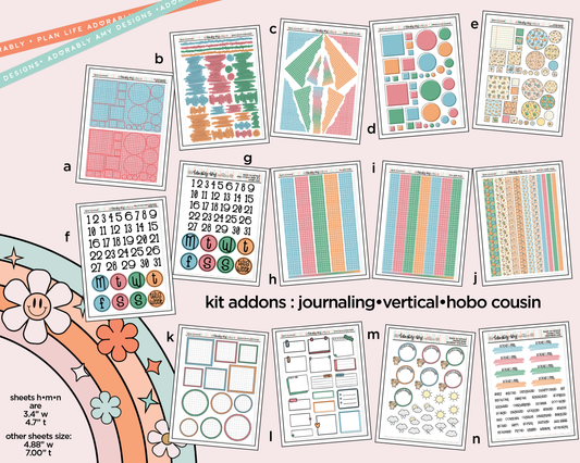 Back to School 2026 Weekly Kit Addons - All Sizes - Strips, Smears and More! - Adorably Amy Designs