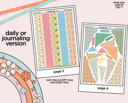 Journaling and Daily Planning Back to School 2026 Planner Sticker Kit