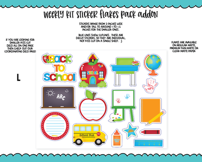 Back to School Primary Weekly Kit Addons - All Sizes - Deco, Smears and More!