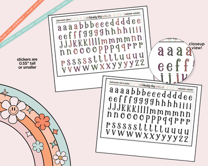 Bad Witch Club Alphabet Stickers Deco Typography Sampler Planner Stickers