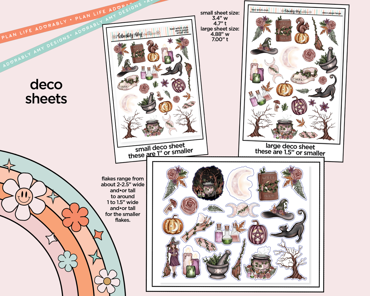 Bad Witch Club Weekly Kit Deco Pages - All Sizes