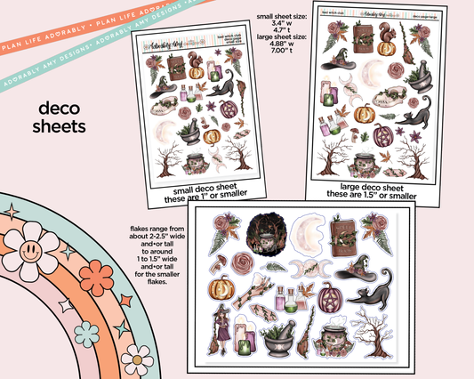 Bad Witch Club Weekly Kit Deco Pages - All Sizes