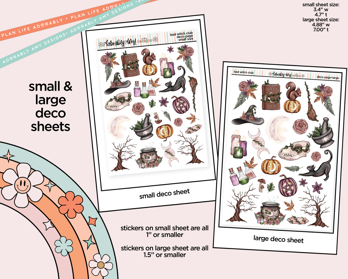 Bad Witch Club Weekly Kit Deco Pages - All Sizes