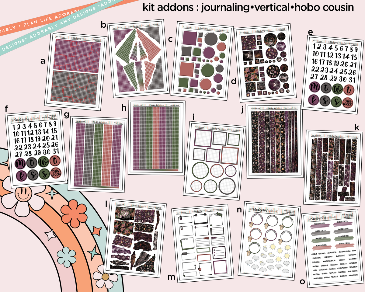 Bad Witch Club Weekly Kit Addons - All Sizes - Strips, Smears and More!