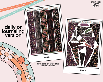 Journaling and Daily Planning Bad Witch Club Planner Sticker Kit