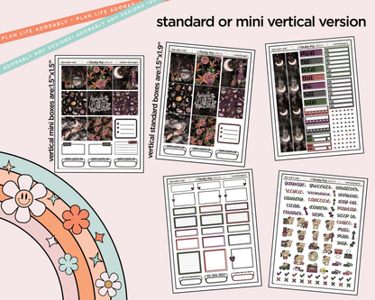 Vertical Bad Witch Club Collection Kit for Vertical Standard Size Planners or Insert